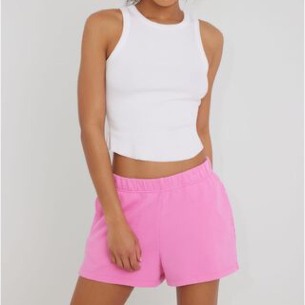 Garage pink flowy shorts